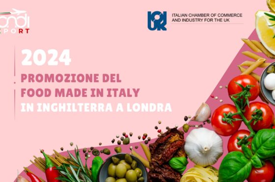 Eventi di promozione del food Made in Italy in Inghilterra a Londra