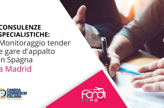 Monitoraggio tender e gare d’appalto in Spagna a Madrid