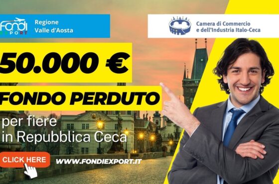 Le imprese valdostane possono avvalersi di un finanziamento a fondo perduto con un importo massimo di 50.000 € per sviluppare un’attività di business internazionale a Praga