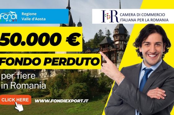 Stanziati 50.000 € per un finanziamento a fondo perduto destinati a imprese valdostane che vogliono fare business in Romania
