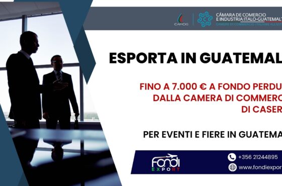 Sviluppa il tuo business in Guatemala, le aziende casertane hanno a disposizione 7.000 € di finanziamento a fondo perduto