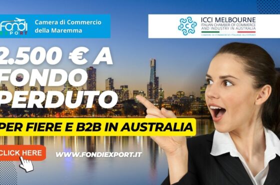 Le imprese toscane possono accedere ad un finanziamento a fondo perduto di 2.500 € per lo sviluppo del proprio business in Australia