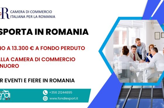 Sviluppa il tuo business in Romania, le aziende nuoresi hanno a disposizione 13.300 € di finanziamento a fondo perduto