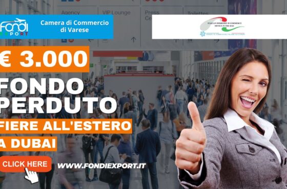 Le imprese marchigiane possono avvalersi di un finanziamento a fondo perduto con importo massimo di 5.000 € per sviluppare un business internazionale negli Emirati Arabi