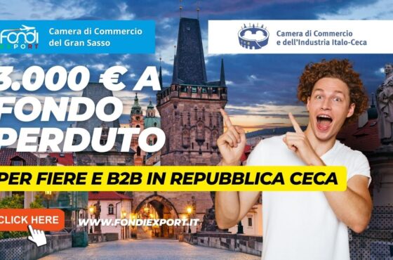 Sviluppa il tuo business a Praga, le aziende abruzzesi hanno a disposizione 3.000 € di finanziamento a fondo perduto