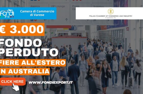Finanziamento a fondo perduto di 5.000 € alle imprese marchigiane per E-Commerce, Eventi e Fiere, B2B in Australia