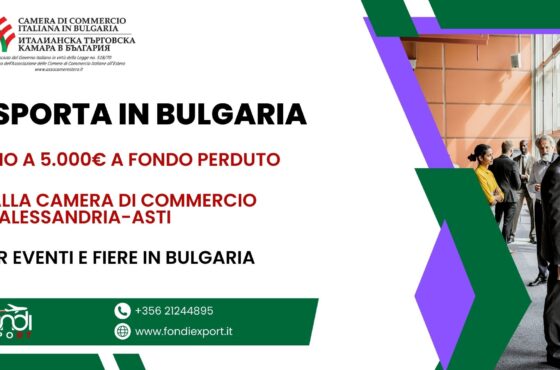 Le imprese piemontesi possono usufruire di un finanziamento a fondo perduto fino a 5.000 € per finanziamento a fondo perduto in Bulgaria
