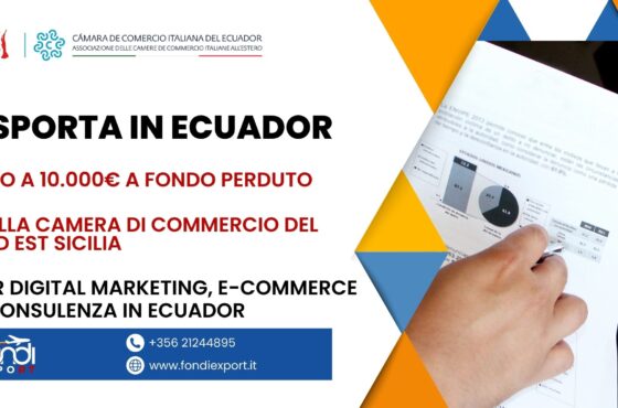 Le MPMI siciliane possono accedere ad un finanziamento a fondo perduto di 10.000 € per lo sviluppo del proprio business in in Ecuador