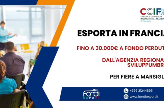 Sviluppa il tuo business in Francia, le aziende umbre hanno a disposizione 30.000 € di finanziamento a fondo perduto