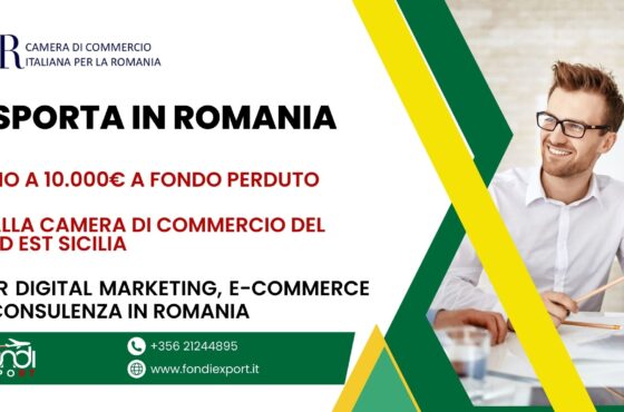 Le MPMI siciliane possono accedere ad un finanziamento a fondo perduto di 10.000 € per lo sviluppo del proprio business in in Romania
