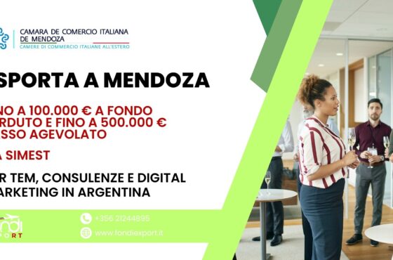 Le imprese italiane possono usufruire di un finanziamento agevolato con importo massimo di 500.000 € per sviluppare il proprio business in Argentina