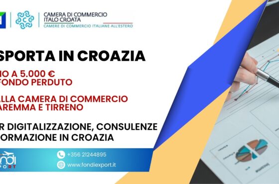 Le imprese toscane hanno l’opportunità di ottenere un finanziamento a fondo perduto di 5.000 € per Digitalizzazione, Consulenze e Formazione in Croazia