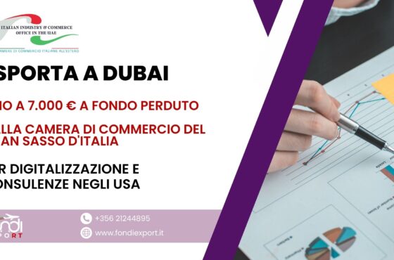 Opportunità per imprese abruzzesi: fino a 7.000 € di voucher per sviluppare attività commerciali negli Emirati Arabi