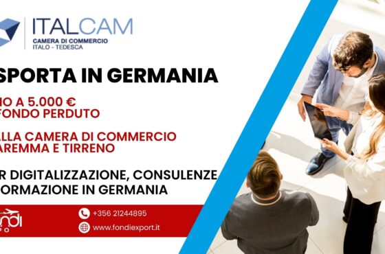 Stanziati 5.000 € per finanziamento a fondo perduto alle imprese toscane per Digitalizzazione, Consulenze e Formazione in Germania