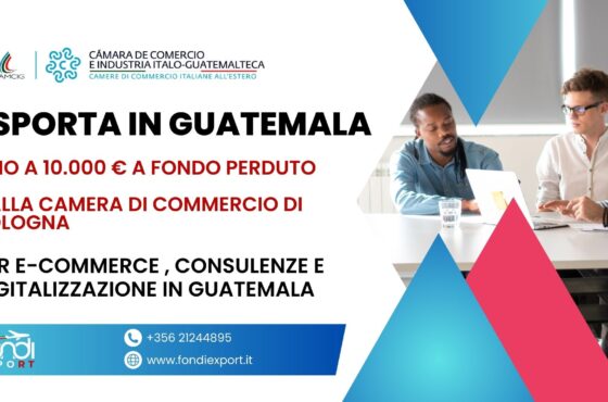Le imprese bolognesi possono ottenere fino a 10.000 € di finanziamento a fondo perduto sotto forma di voucher per Digitalizzazione, E-commerce e consulenze in Guatemala