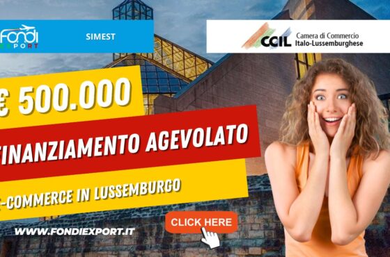 500.000 € di finanziamento agevolato per imprese italiane italiane per E-Commerce in Lussemburgo