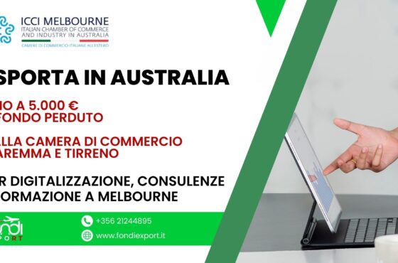 Le imprese toscane possono avvalersi di un finanziamento a fondo perduto con importo massimo di 5.000 € per sviluppare un business internazionale in Australia