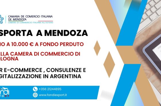 10.000 € di finanziamento a fondo perduto sotto forma di voucher sono disponibile per le imprese bolognesi per Digitalizzazione, E-commerce e consulenze in Argentina
