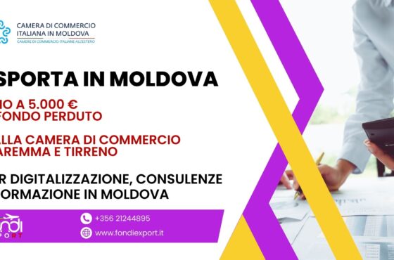 Le imprese toscane hanno la possibilità di beneficiare di un finanziamento a fondo perduto di 5.000 € per Digitalizzazione, Consulenze e Formazione a Chişinău