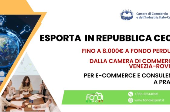 Opportunità per imprese di Venezia e di Rovigo: fino a 8.000€ di finanziamento a fondo perduto per sviluppare attività commerciali a Praga