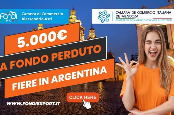 Argentina, Mendoza: Camera di Commercio di Alessandria-Asti finanzia l’export con un contributo a fondo perduto di 5.000€ per fiere