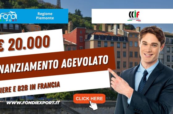La Regione Piemonte investe 20.000€ sotto forma di agevolazione  per fiere e B2B in Francia, a Lione