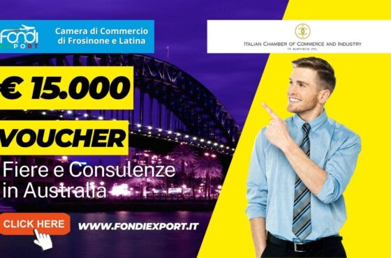 La Camera di Commercio di Frosinone e Latina promuove l’export in Australia a Sydney con 15.000€ sotto forma di voucher per servizi di consulenza