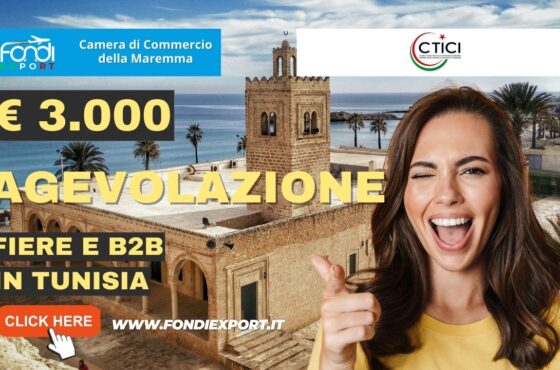 La Camera di Commercio della Maremma e del Tirreno sponsorizza l’export in Tunisia con 3.000€ per partecipare a fiere e B2B