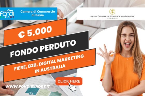 La Camera di Commercio di Pavia promuove l’export in Australia a Sydney con 5.000€ a fondo perduto per partecipare a fiere, B2B, digital marketing