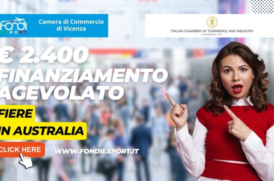 La Camera di Commercio di Vicenza promuove l’export in Australia a Sydney con 2.400€ a tasso agevolato per partecipare a fiere