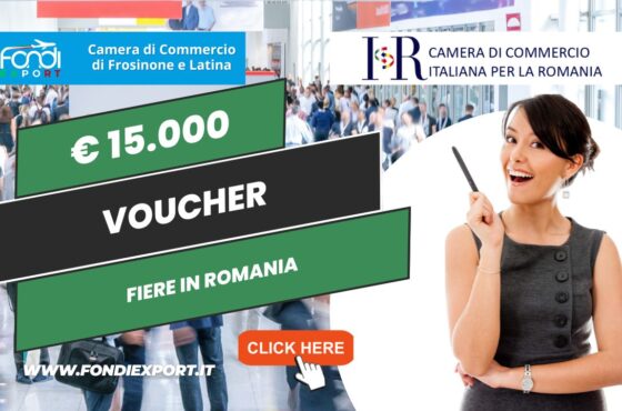 Camera di Commercio Frosinone Latina Finanzia l’export in Romania con 15.000€ sottoforma di voucher per partecipare a fiere