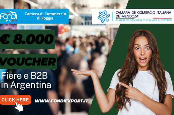 Partecipa a fiere, B2B, consulenze specialistiche, marketing digitale in Argentina a Mendoza con 8000 euro voucher: spingi l’export della tua azienda!
