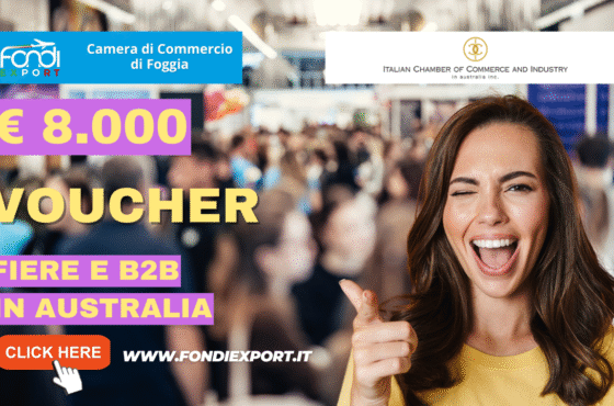 Partecipa a fiere, B2B, consulenze specialistiche, marketing digitale in Australia a Sidney con 8000 euro a fondo perduto: spingi l’export della tua azienda!