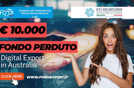 10.000 euro pronti all’uso: come usare i fondi della Camera di Commercio Milano-Monza-Brianza-Lodi per “Digital Marketing” e”Marketplace” della Italian Chamber of Commerce and Industry in Australia Melbourne nel 2026