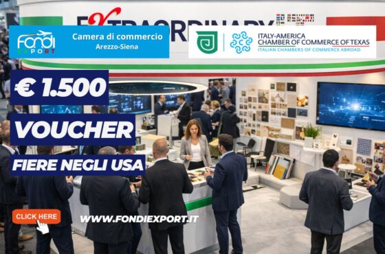 Mai più barriere verso il mercato statunitense in Texas: sblocca ora il voucher di €1.500 per Fiere ed Eventi con la Italy-America Chamber of Commerce of Texas, Inc.