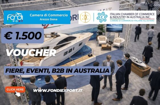 Ottieni €1.500 dalla Camera di Commercio di Arezzo Siena per Fiere, Eventi, B2B con la Italian Chamber of Commerce and Industry in Australia