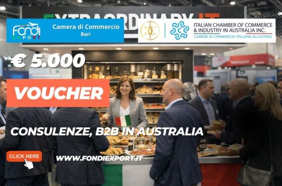 Obiettivo mercato australiano: come ottenere il finanziamento a fondo perduto di €5.000 della Camera di Commercio di Bari prima che finisca
