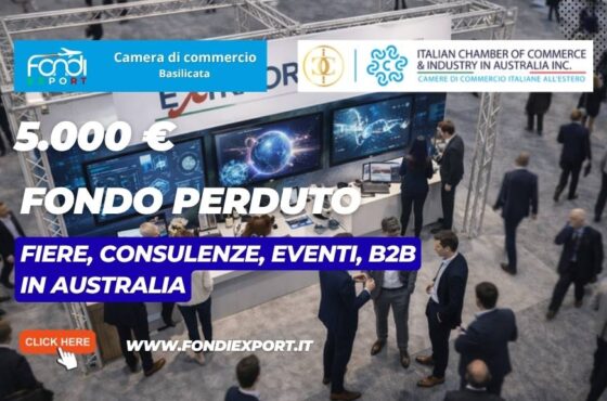 Ottieni 5.000 euro a fondo perduto per partecipare a Fiere, Consulenze, Eventi, B2B in Australia a Sidney