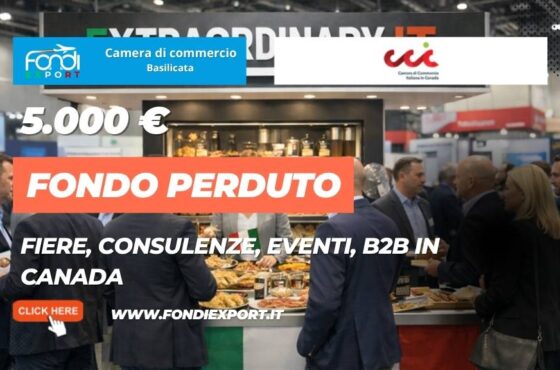Come esportare in Canada a Montreal con i fondi della Camera di Commercio della Basilicata: 5.000 euro a fondo perduto