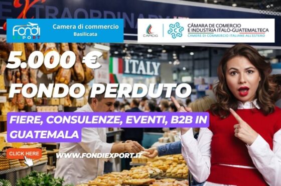 voucher di 5.000 euro per le imprese della regione Basilicata che esportano in Guatemala