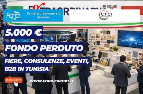 voucher di 5.000 euro per esportare nel mercato tunisino: bando Camera di Commercio della Basilicata