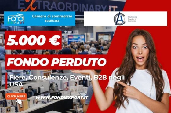 Fiere, Consulenze, Eventi, B2B negli USA a New York: come ottenere 5.000 euro a fondo perduto dalla Camera di Commercio della Basilicata