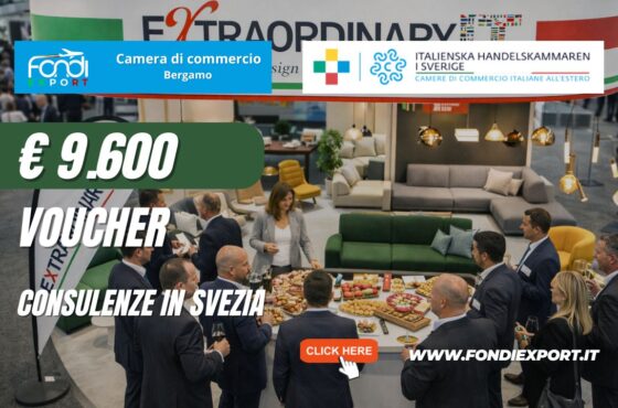 Finanzia la tua crescita nel mercato svedese: la Camera di Commercio di Bergamo mette a disposizione voucher di €9.600