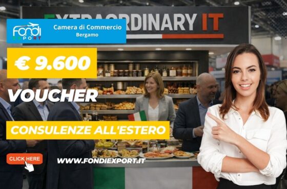 Voucher Internazionalizzazione Bergamo 2026: fino a 9.600 € per sviluppare il business sui mercati esteri