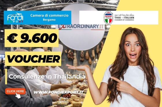 Ottieni €9.600 dalla Camera di Commercio di Bergamo per Consulenze con la Camera di Commercio Italiana in Thailandia