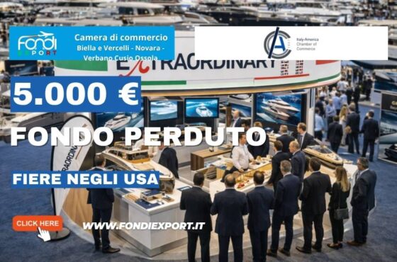 La Camera di Commercio Monte Rosa Laghi Alto Piemonte  finanzia il Made in Italy nel mercato statunitense a New York: € 5.000 per Fiere