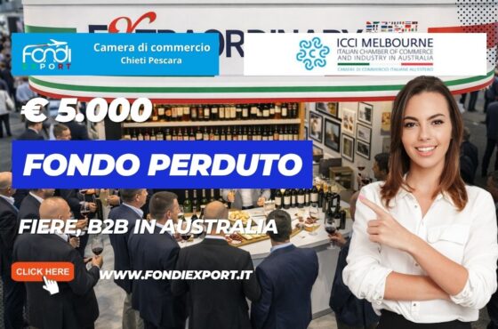 Export in Australia a Melbourne: guida pratica per ottenere il finanziamento a fondo perduto di €5.000 dalla Camera di Commercio di Chieti Pescara
