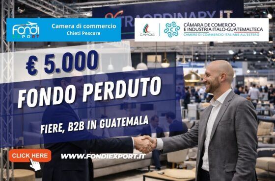 Export in Guatemala: ottieni €5.000 per Fiere e B2B