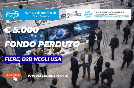 Mai più barriere verso il mercato statunitense a Miami: sblocca ora il finanziamento a fondo perduto di €5.000 per Fiere, B2B con la Italy-America Chamber of Commerce of Southeast, Miami