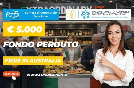 Obiettivo mercato australiano: come ottenere il finanziamento a fondo perduto di €5.000 della Camera di Commercio Como Lecco prima che finisca